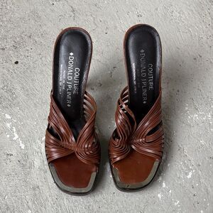 Donald J Pliner couture platform mules